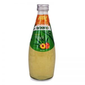 نوشیدنی آلوئه‌ورا با طعم هلو شیرین شده با عسل گرینو 300میل